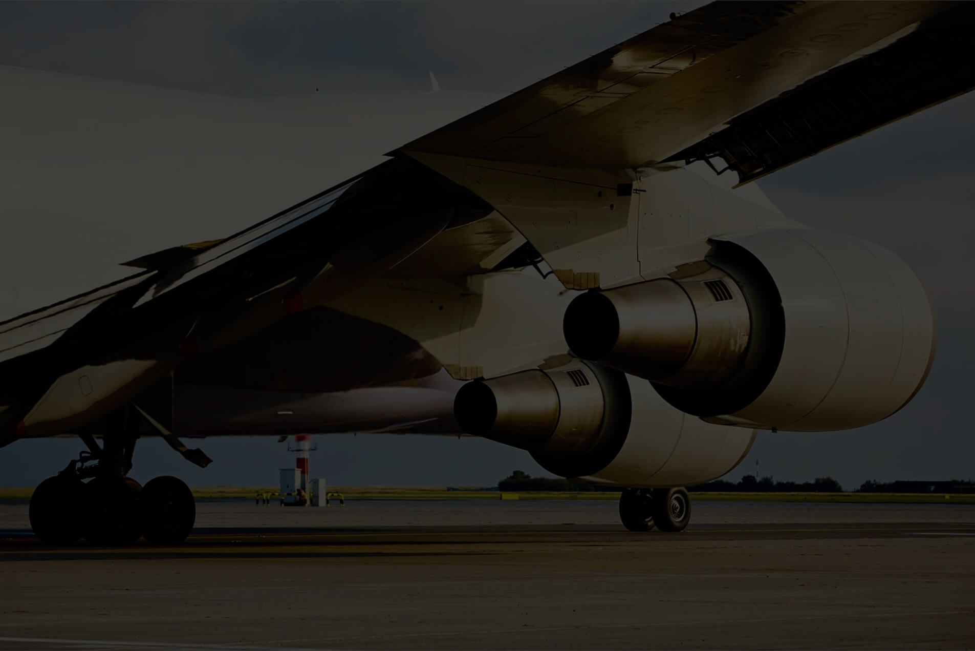 Aerospace sector - Close up of some plane engines