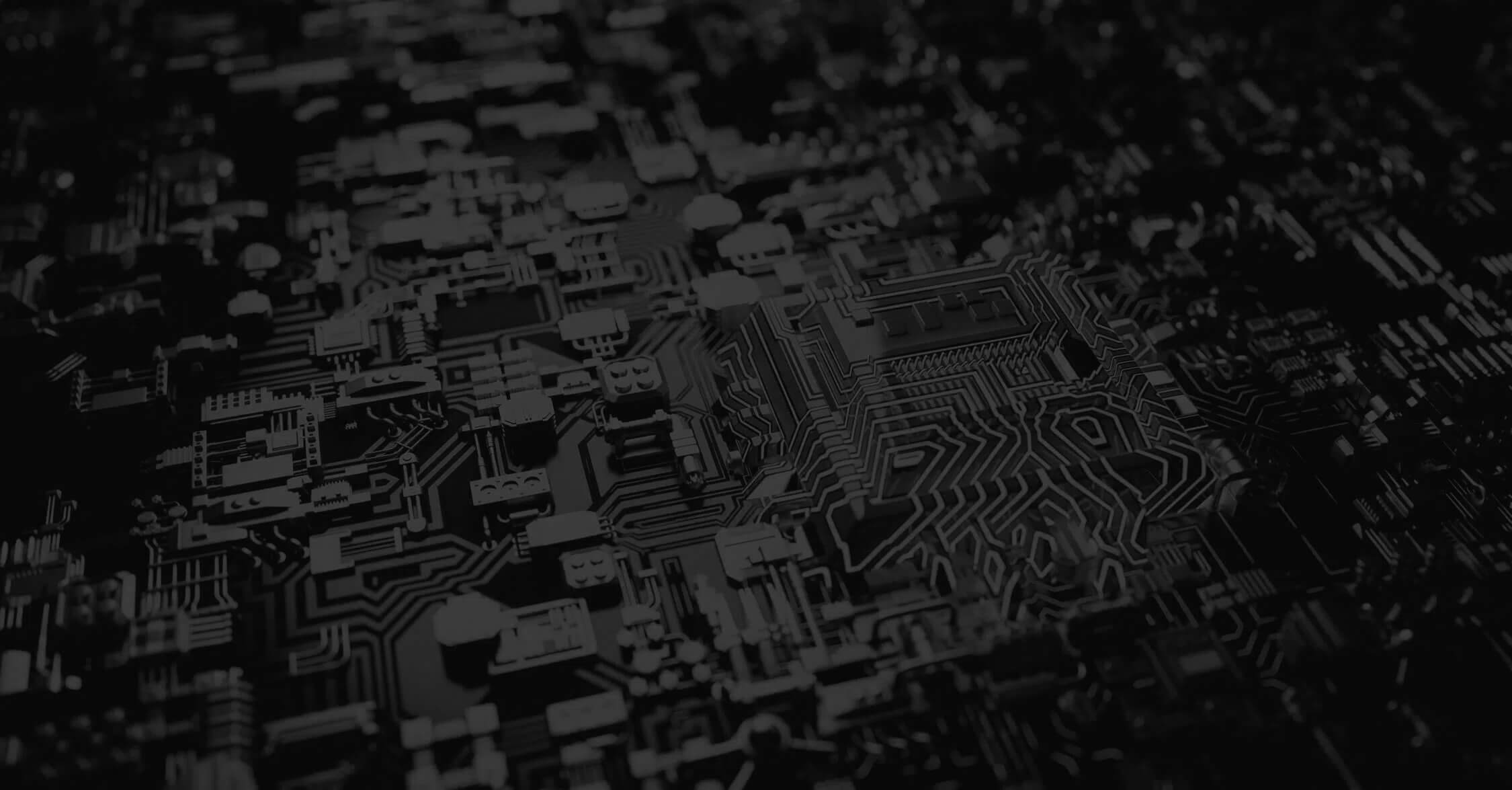 Electronics Sector - Close up of an electrical circuit