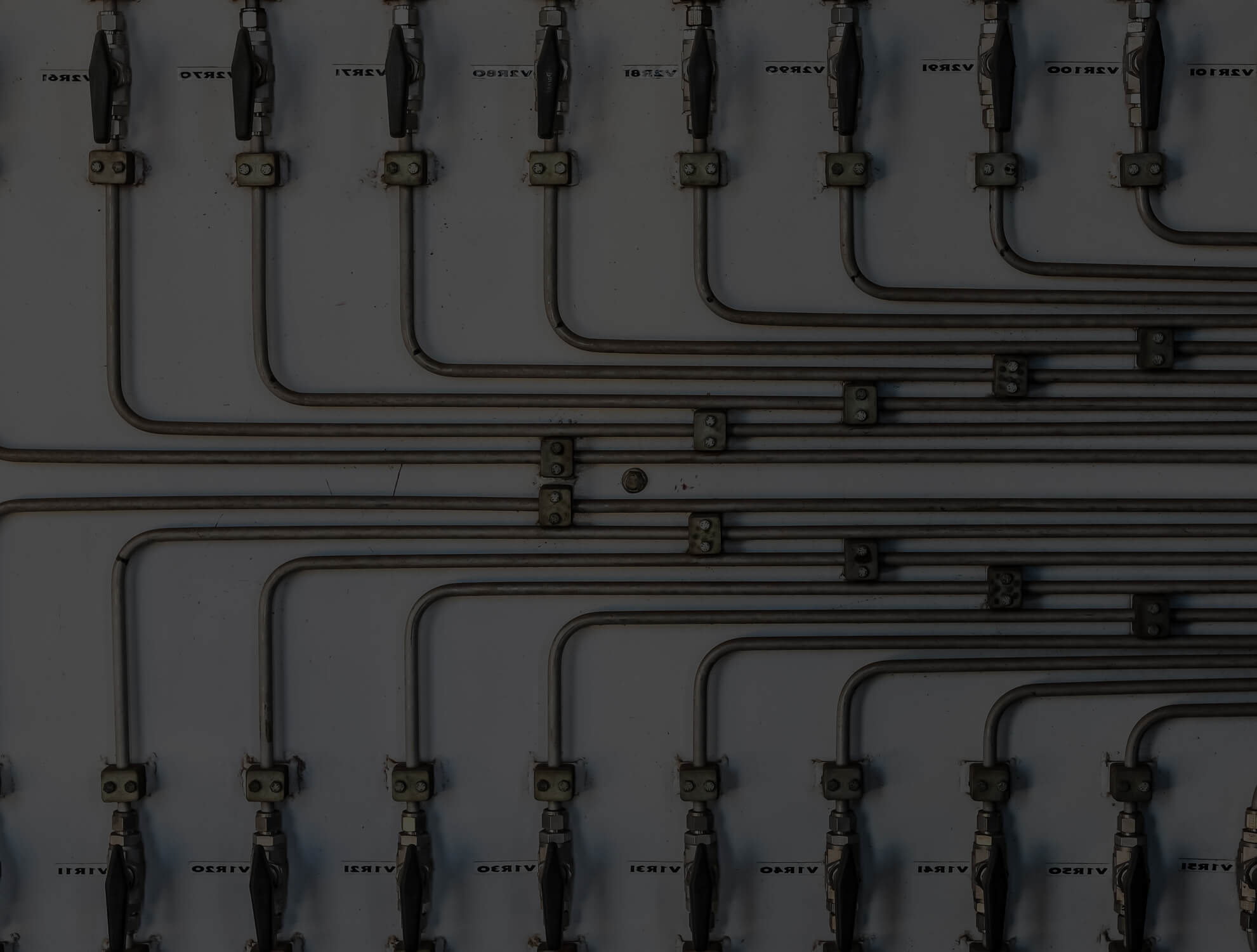 Busbar and conduit runs in an industrial electrical installation