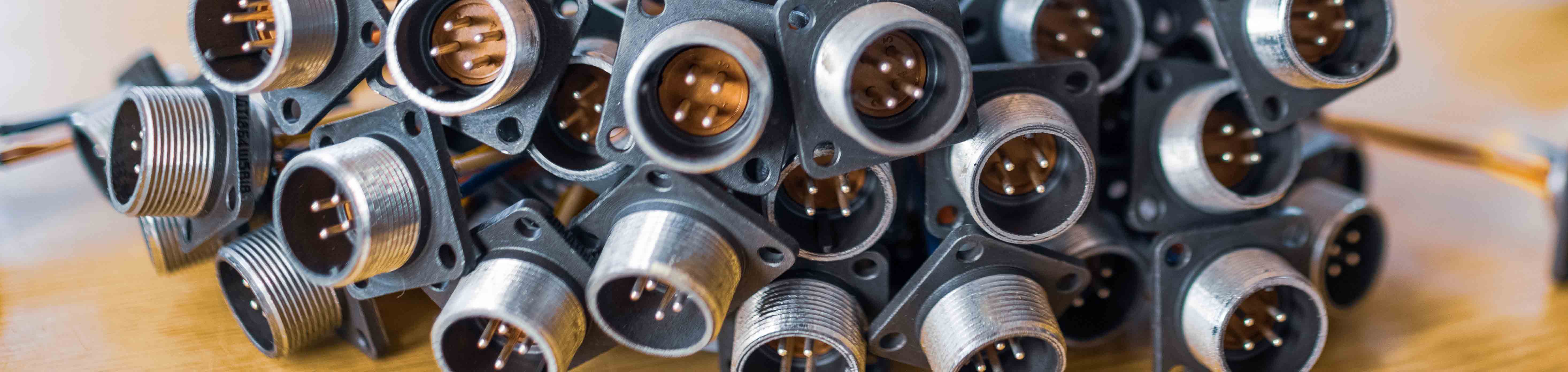 Cable Glands spread out on a table